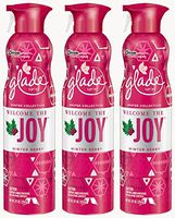 Glade Premium Air Freshener Spray - Winter Collection 2015 - Welcome The Joy - Winter Berry - Net Wt. 9.7 OZ (274 g) Per Can - 3 Pack