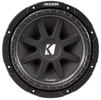 2) KICKER 10C124 12" 600W Subwoofers + Q-POWER Ported Box w/ Bedliner Spray