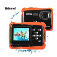 UCUP Best Gift Waterproof Underwater Digital Camera for Kids, Sport Action Camcorder with 12MP HD Photo Resolution, 2.0" LCD, Flash, and Mic (Orange and Black)