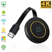 Guisn Wireless Display Adapter 4k,WiFi Display Dongle 4k Wireless 1080P TV Receiver Adapter Compatible Android iOS Windows -Support Miracast Airplay DLNA TV Stick for Laptop Phone to TV Monitor