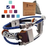 Smatiful Charge 3 Compatible Bling Bands with Box Kit for Kids, Adjustable Replacement Activity Band Parts for Fitbit Charge 3 HR Trackers, (Small Medium Large All Ok),RoyalBlue