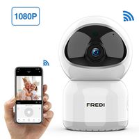 Baby Monitor, FREDI 1080P Wireless WiFi Pet Camera with Night Vision, Two-Way Audio, Motion Detection, IP Surveillance for Elder/Nanny Monitor - Work with iOS Android PC