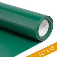 HenPisen HTV Vinyl Rolls - 12 Inch × 10 Feet PU Heat Transfer Vinyl, Easy Cut & Weed Compatible with Cameo Silhouette & Cricut, Iron on Vinyl for DIY T-Shirts, Bags and Other Textiles(Green)