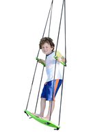Swurfer Kick Stand Up Surfing Tree Swing Outdoor Swings for Kids Up to 150 Lbs - Hang from Up to 10 Feet High - Includes 24" SwingBoard, UV Resistant Rope, & Handles