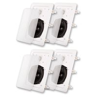 Acoustic Audio IW191 in Wall Speaker 2 Pair Pack 2 Way Home Theater 800W IW191-2PR