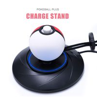 Charger Stand for Poke Ball Plus Controller, Charging Dock Station Holder with Type-C Charger Cable Accessories for Nintendo Switch Game Controller - Black
