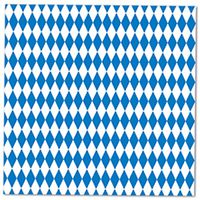 Club Pack of 192 Blue & White Oktoberfest Disposable 2-Ply Luncheon Napkins