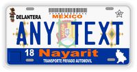 Nayarit Mexico Placas License Plate