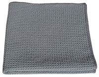 HoneyComb Microfiber Glass Cleaning Cloths 16x16 - Gray 12 Pack