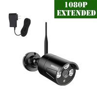 OOSSXX Outdoor/Indoor Video Surveillance Security Waterproof Black Camera,Home IP 1080P Black Camera,Night Vision,just Extend for OOSSXX WiFi Kits