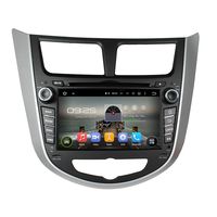 XTTEK 7 inch HD 1024x600 Multi-touch Screen in dash GPS Navigation System for Hyundai Accent 2012 2013 2014 2015 2016 Quad Core Android DVD Player+Bluetooth+WIFI+SWC+Backup Camera+North America Map