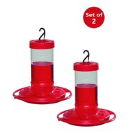 First Nature 16 oz. Hummingbird Feeder (2 Pack), Red