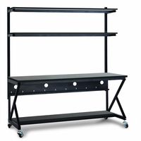 72" Performance 100 Series LAN Station - African Mahogany