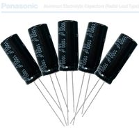 5X Panasonic FS 1000uF 35v Low-ESR Radial Capacitors 10000HR @105°C 10 X 25mm