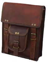 Urban Dezire Men's Genuine Leather Small Briefcase Messenger Satchel Ipad Tab Tablet Bag 11 compatible with Apple product