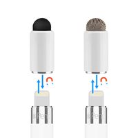 CoBak Magnetic Replacement Cap for Apple Pencil - Rubber Tips Fiber Tips as Stylus Compatible with All Touch Screen Tablets/Cell Phones(2 Pack)