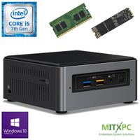 Intel BOXNUC7i5BNH Core i5-7260U NUC Mini PC w/ 16GB DDR4, 512GB M.2 SSD, Windows 10 Pro - Configured and Assembled by MITXPC
