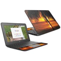 MightySkins Skin Compatible With HP Chromebook 11 G6 11.6" (2018) - Sunset | Protective, Durable, and Unique Vinyl Decal wrap cover | Easy To Apply, Remove, and Change Styles | Made in the USA