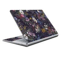 MightySkins Skin Compatible with Microsoft Surface Book 2 13" (2017) - Midnight Blossom | Protective, Durable, and Unique Vinyl Decal wrap Cover | Easy to Apply, Remove | Made in The USA
