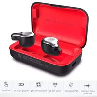 MIFO Wireless Earbuds,Bluetooth 5.0,MIFO O2, Wireless Headset with Charging Box,IPX5 Waterproof,Stereo Headset,Half Ear Into The Built-in, Advanced Sound with Deep Bass Movement (Black)