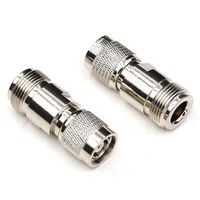 N Female Adapter,ANHAN N Type Female to RP TNC Male Connectors N Coaxial Adapters RF Coaxial Cable Connectors 2Packs