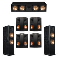 Klipsch 7.0 Black Ash System with 2 RF-7 III Floorstanding Speakers, 1 RC-64 III Center Speaker, 4 Klipsch RP-250S Surround Speakers