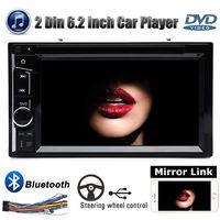 Double 2Din 6.2inch Car Stereo DVD Player with Bluetooth AM FM Radio Mirrorlink USB Subwoofer LCD Touchscreen AUX Input for Ford F-150 XLT Extended Cab Pickup 4-Door 2001 2002 2004 2005 2006 2007