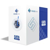 SolidLink CAT6 SL603B UTP Solid Cable 23AWG LAN Network Ethernet RJ45 Wire, Blue