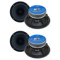 4 Audiopipe APMB-6 6" 1000W Low/Mid Frequency 8 Ohm Loudspeakers Speakers APMB6