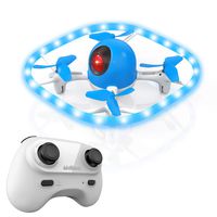 Drones for kids,SANROCK Colorful LED Lights Drone, U51 Hovering Quadcopter Headless Mode Helicopter for Beginners, 2.4Ghz 6-Gyro 4 Channel Remote Control RTF, RC Toy for Kids Boys Girls Gifts