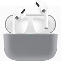 ADWLOF Compatible for AirPods Pro Case, Wireless Charging Supporting, Shockproof Protective Silicone Cover Skin for AirPods Pro Charging Case Series 3,Gray
