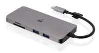 IOGEAR Travel Pro USB-C Dual HD Dock with Power Delivery 3.0 - GUD3C09