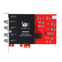 TBS6504 DVB-S2X S2 S T2 T C2 C Digital TV Quad Tuner Card for Live TV