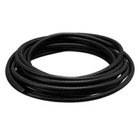 uxcell 9M Length 10mm Outside Dia Corrugated Bellow Conduit Tube for Electric Wiring Black