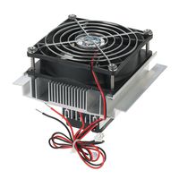 KKmoon DIY Thermoelectric Peltier Refrigeration Radiator Semiconductor Cooling System Kit Cooler Conduction Module Fan