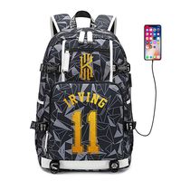 AUGYUESS Basketball Player Star Backpack School Bag Daypack Bookbag Shoulder Bag Laptop Bag (Irving 8)