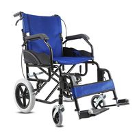 LBYMYB Creative Multi-Function Folding Wheelchair for The Elderly Portable Ultra-Light Wheelchair Wheelchair (Size : A)