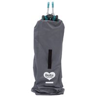 Delta Children Umbrella Stroller Gate Check Bag for Airplane | Universal Fit | Durable, Waterproof Nylon Travel Bag with Shoulder Strap| Protects Stroller from Dirt, Germs, Wear and Tear (Grey)