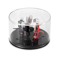 Nobsound Headshell Cartridge Keeper Phono Shell Case Acrylic Box Turntable Record Player Stylus Holder (Round)