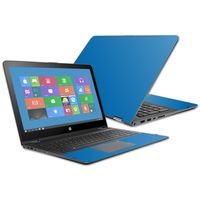 Mightyskins Skin Compatible with Hp Envy X360 15z 15" (2016) - Solid Blue | Protective, Durable, and Unique Vinyl Decal Wrap Cover | Easy to Apply, Remove, and Change Styles | Made in The USA