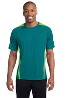 Sport-Tek Men's Colorblock PosiCharge Competitor Tee XL Tropic Blue/Lime Shock