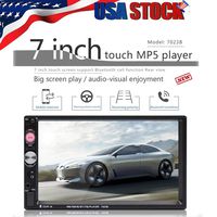 7 Inch Touch Screen Car MP5 Player with 2 Din Car Stereo,Unine Backup Rear View Camera,Bluetooth Receiver for car,FM Radio Car Audio with Hands-Free Mirror Link