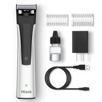 Electric Razor for Men,Hizek Men's Electric Shaver for Face and Body,Wet & Dry Use Beard Trimmer with 4 Trim Lengths,Blade Lubricating Oil,Design for Body Hair and Beard Style