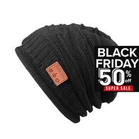Bluetooth Beanie Hat, Winter Music Cap with HD Stereo Headset Wireless Headphones, Bluetooth Cable Knit Beanie for Sports, Built-in Mic Washable