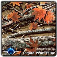 Hydrographics Film - Water Transfer Printing Film - Film measurement is: 10 feet or 1 meter of film. Orange Leaf Camo - HC-252