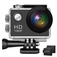 Action Camera 1080P WiFi Sports Camera 12MP Underwater Waterproof Camera with Wide-Angle Lens and Mounting Accessory Kits