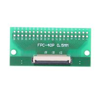 Bestchoice - 1pcs Double Side 0.5mm FFC FPC To 40P DIP 2.54mm PCB Converter Board Adapter Socket Plate PCB Board Connector