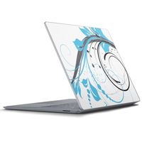 igsticker Skin for Surface Laptop3 / Laptop2 / Laptop Ultra Thin Premium Protective Full Body Stickers Skins Universal Tablet Decal Cover 007921 Flower　Flour　Aqua　Illustration
