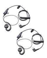 XFox Swivel Earpiece with Microphone and PTT - Replaces RLN6423 HKLN4604 HKLN4604A Headset For Motorola Radio GP88S GP300 GP68 GP2000 GP88 GP3188 CP040 CP1200 A8 A6 A10 A12 (2Pack)