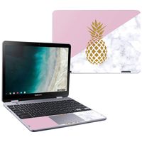 MightySkins Skin Compatible with Samsung Chromebook Plus LTE (2018) - Pretty Pineapple | Protective, Durable, and Unique Vinyl wrap Cover | Easy to Apply, Remove, and Change Styles | Made in The USA
